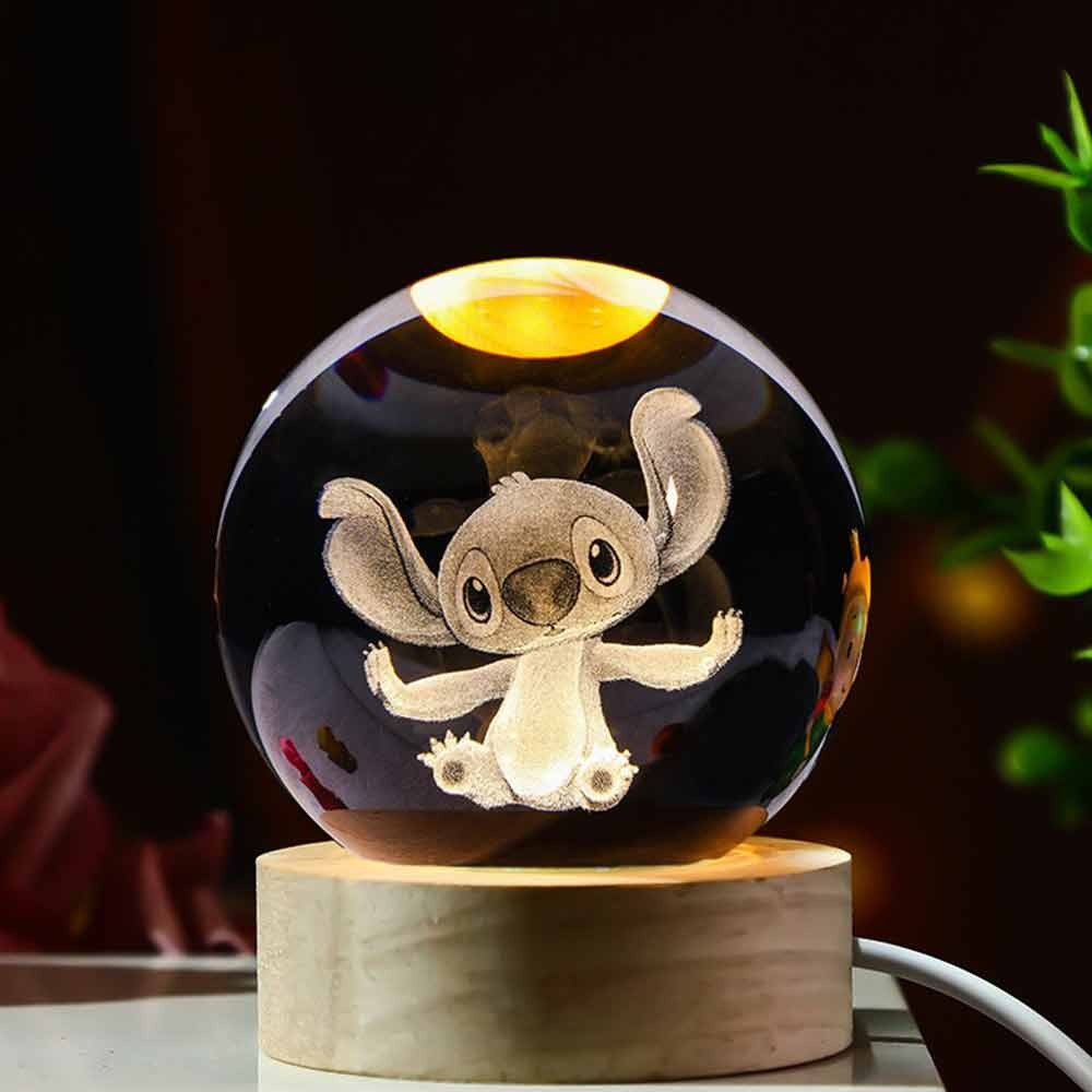 Stitch glowing up crystal ball